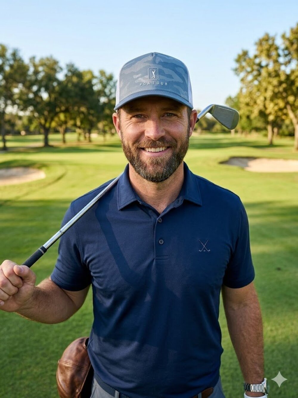 Brand New! PGA Tour Men's Standard Camo Golf Trucker Hat